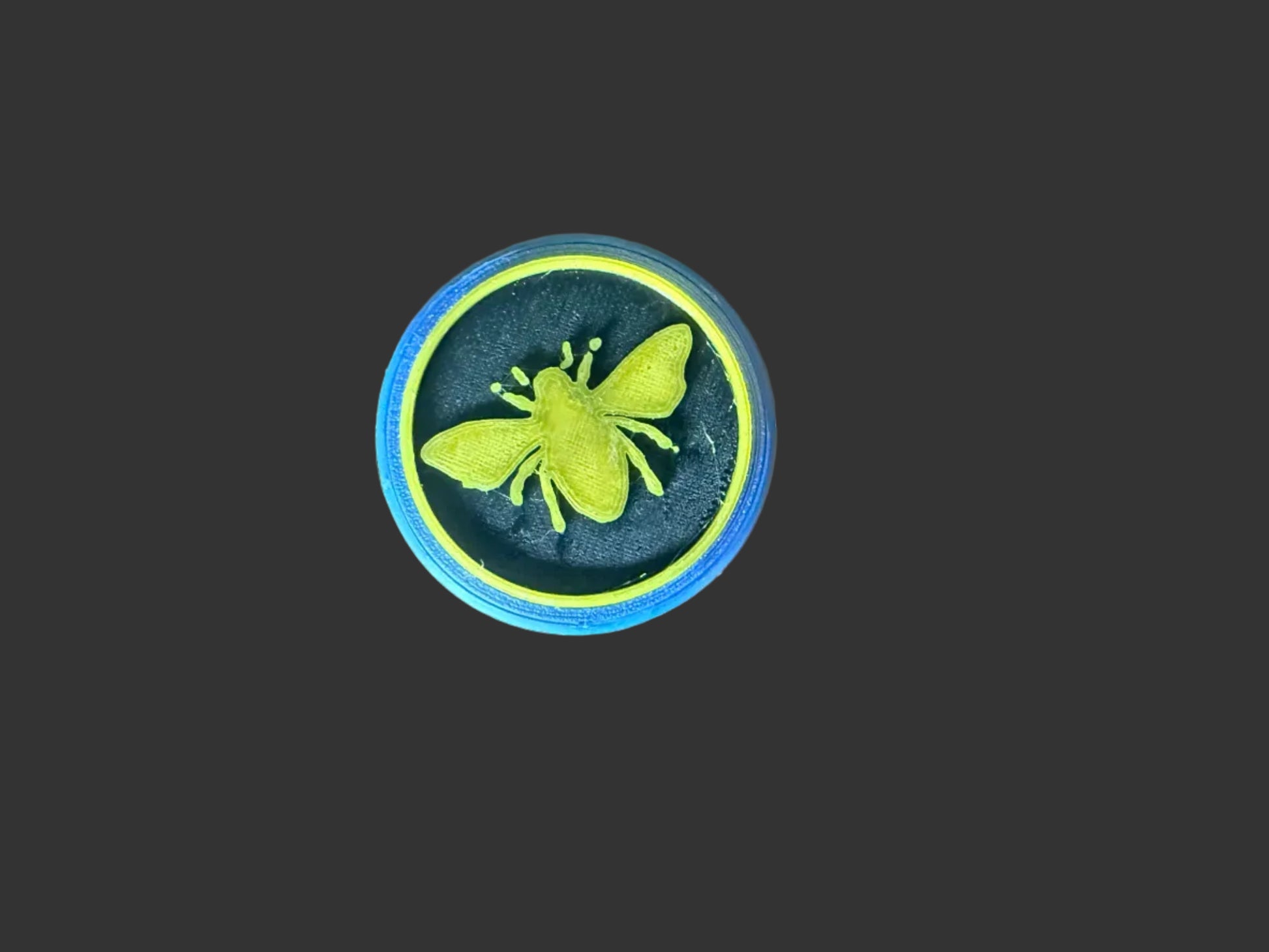 Top of our Honey stick holder. Our bee from our logo. 